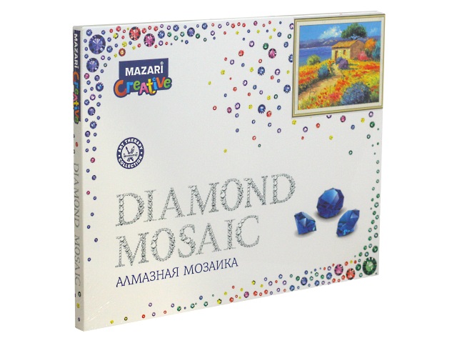 Алмазная мозаика 40*50см + рама 52*40.5см Mazari Яркие краски лета M-10266