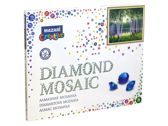 Алмазная мозаика 40*50см Mazari Березы на берегу M-11265