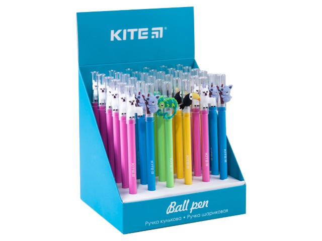 Ручка шариковая Kite Tropic синяя 0.5мм K20-354