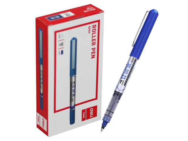 Ручка роллер Deli Think синяя 0.5мм EQ20030