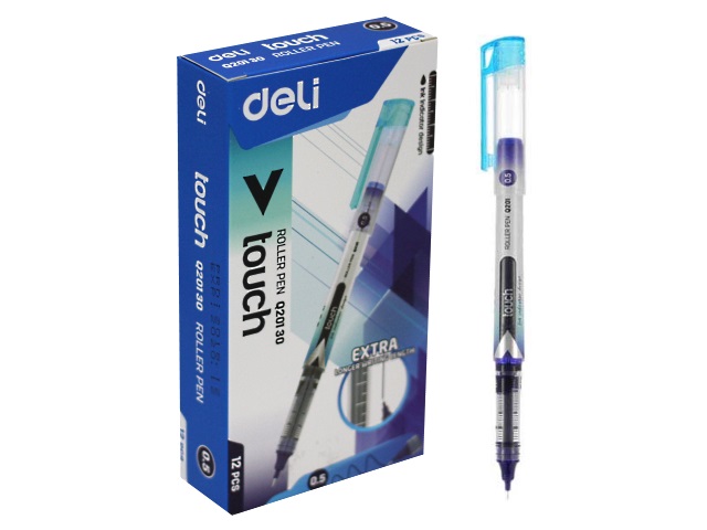 Ручка роллер Deli Touch синяя 0.5мм EQ20130