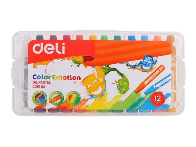 Пастель масляная 12цв Deli Color Emotion EC20104
