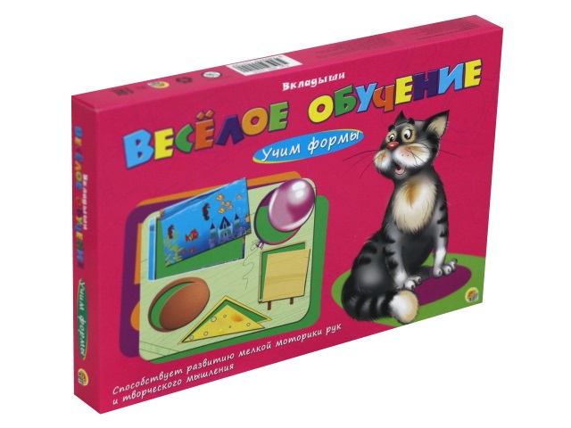 Игра развивающая Рыжий кот Веселое обучение Учим формы ИН-1010