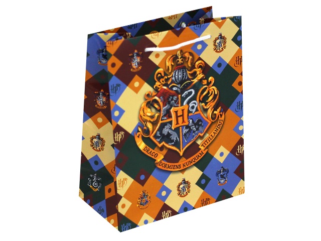 Пакет подарочный бумажный 18*23*10см NDPlay Harry Potter Герб Хогвардса 286221
