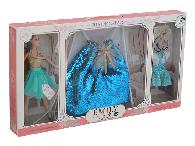 Кукла Emily Rising Star 28см с сумкой 77008