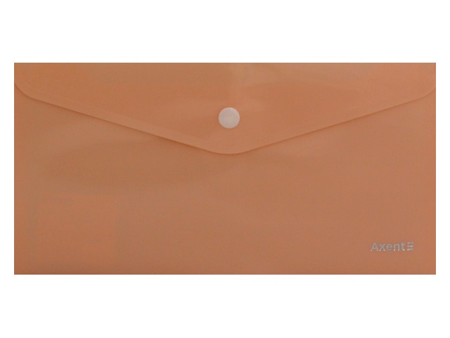 Папка конверт на кнопке DL Axent Pastelini персиковая 1414-42-A