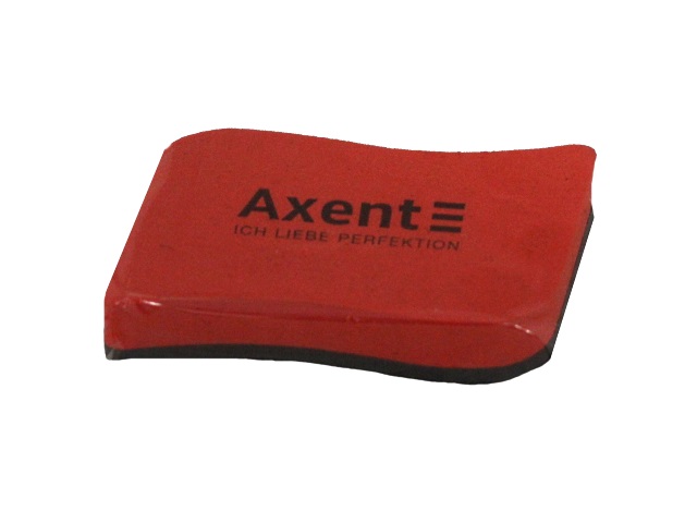 Губка для досок Axent Wave 10*5см с магнитом красная 9804-04-A