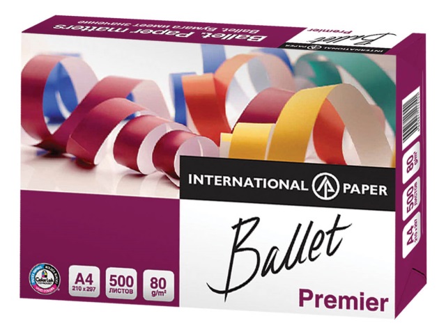 Бумага  А4  80 г/м2 500 л. Ballet Classic класс B 11-2003