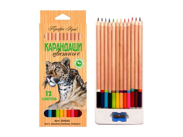 Карандаши цветные 12цв J.Otten Профи-Арт круглые 20620