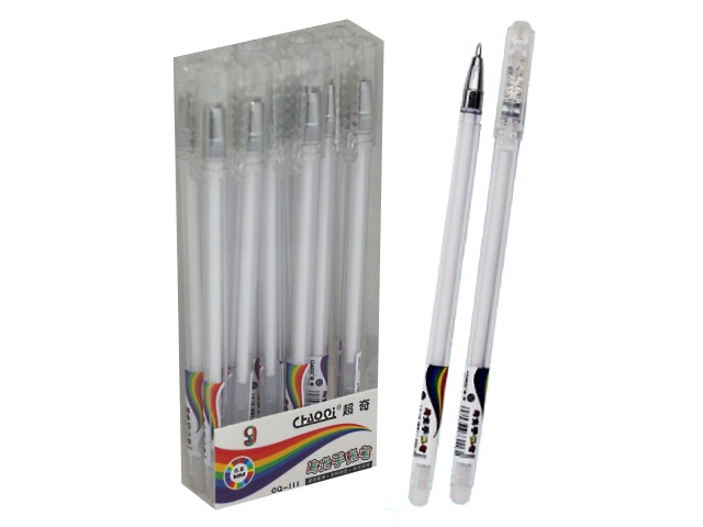 Ручка гелевая Basir CQ-111 белая 0.6мм CQ-111-12-белый