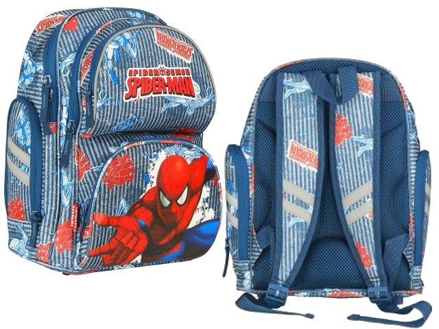 Ранец школьный Академия Холдинг Spiderman 35*27*15см синий SMMC-11T-889