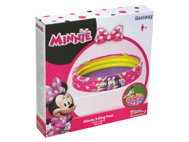 Бассейн Bestway 122*25см Minnie 3-Ring Pool 91079