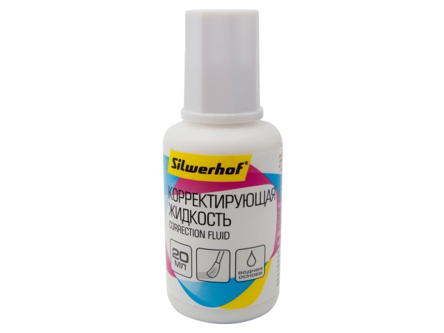 Корректор с кисточкой Silwerhof 20мл водный 1076417