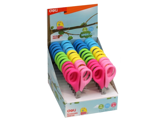 Ножницы детские 11.5 см Deli Neon пластиковые ручки ED60100
